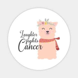 'Laughter Fights' Cancer Awareness Shirt Magnet